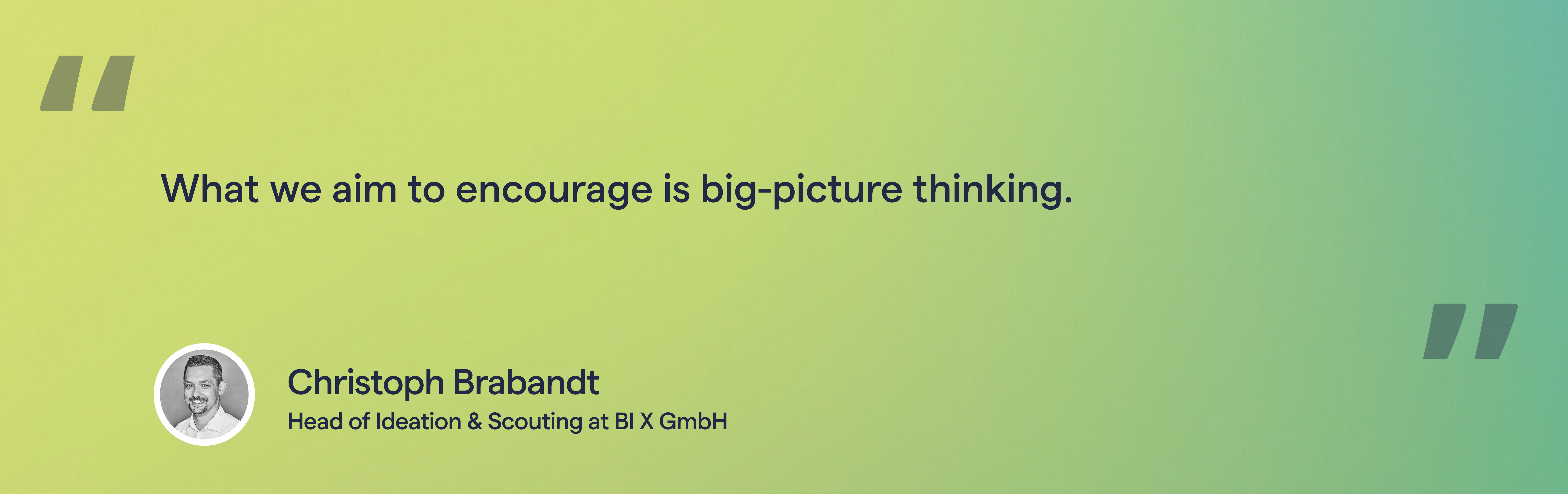 Christoph Brabandt, Head of Digital Ideation and Scouting at BI X Digital Lab, emphasizes the importance of big-picture thinking in healthcare digital innovation. 